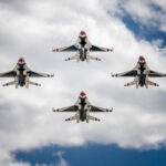 USAF Thunderbirds at an Airshow