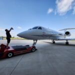Aircraft Photographer Dave Koch capturing a Gulfstream private jet Exterior Aircraft Photographer Dave Koch capturing a Gulfstream private jet Exterior
