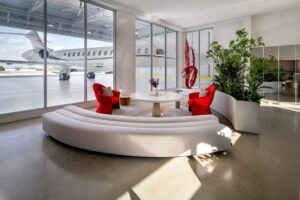 Luxury aircraft interior Austin Texas refit