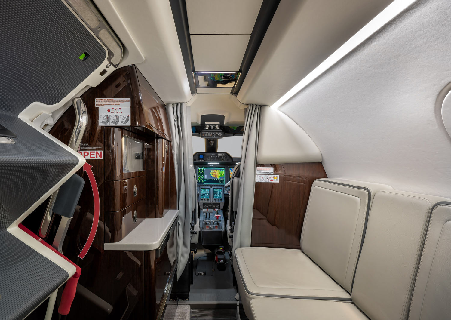 Luxury private jet on the tarmac at Beauvais-Tille Airport near Paris, photographed by Dave Koch for AeroMedia.