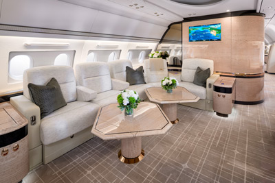 Airbus Corporate Jet A319 luxury interior