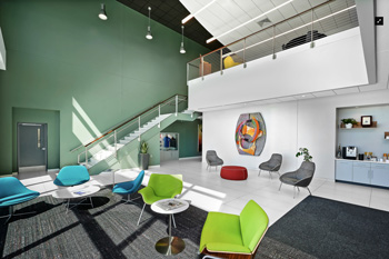 Duncan Aviation FBO lobby architecture